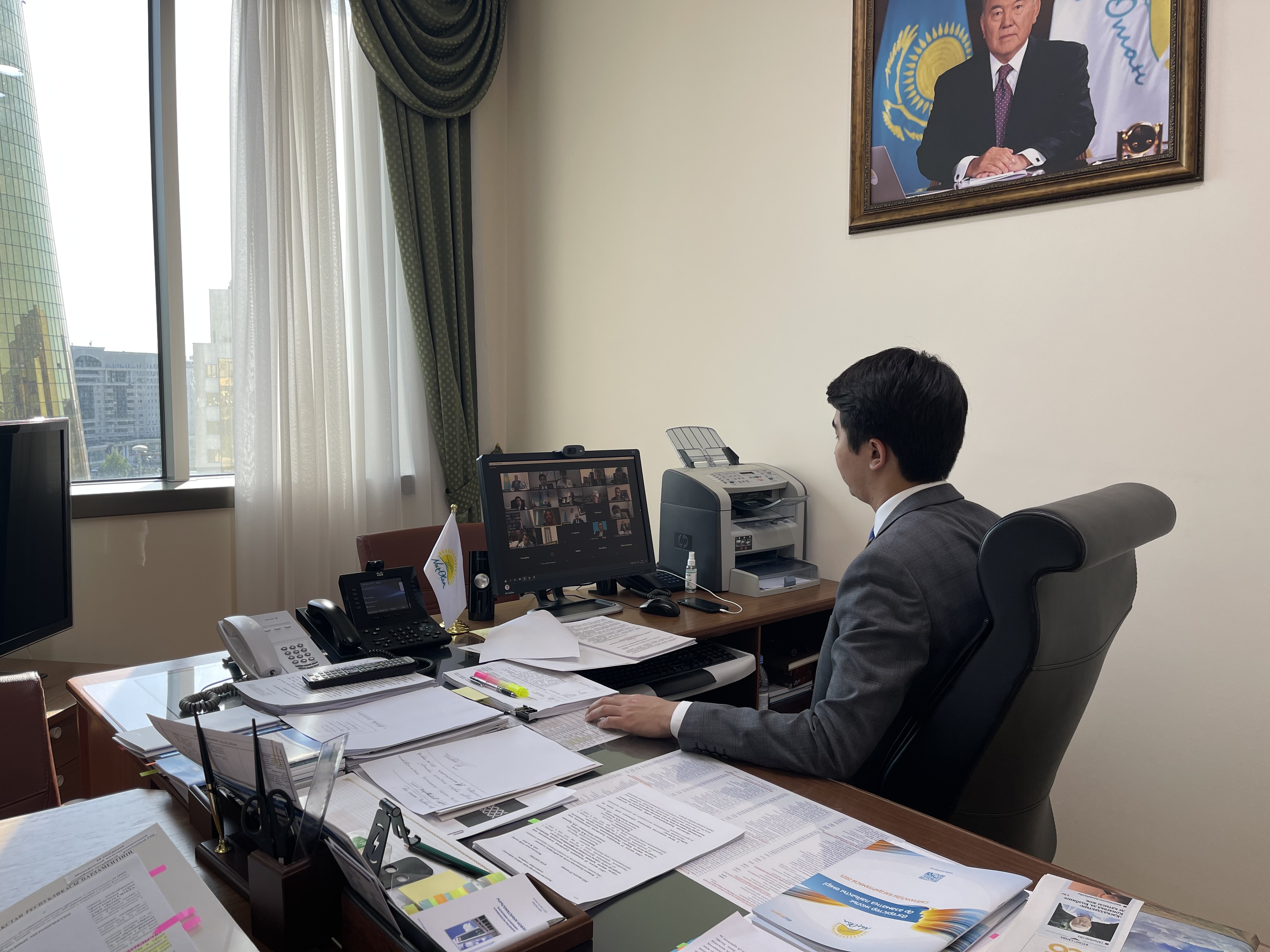 Онлайн-встреча между членами межпарламентской группы по сотрудничеству "Республика Казахстан- Королевство Швеция"