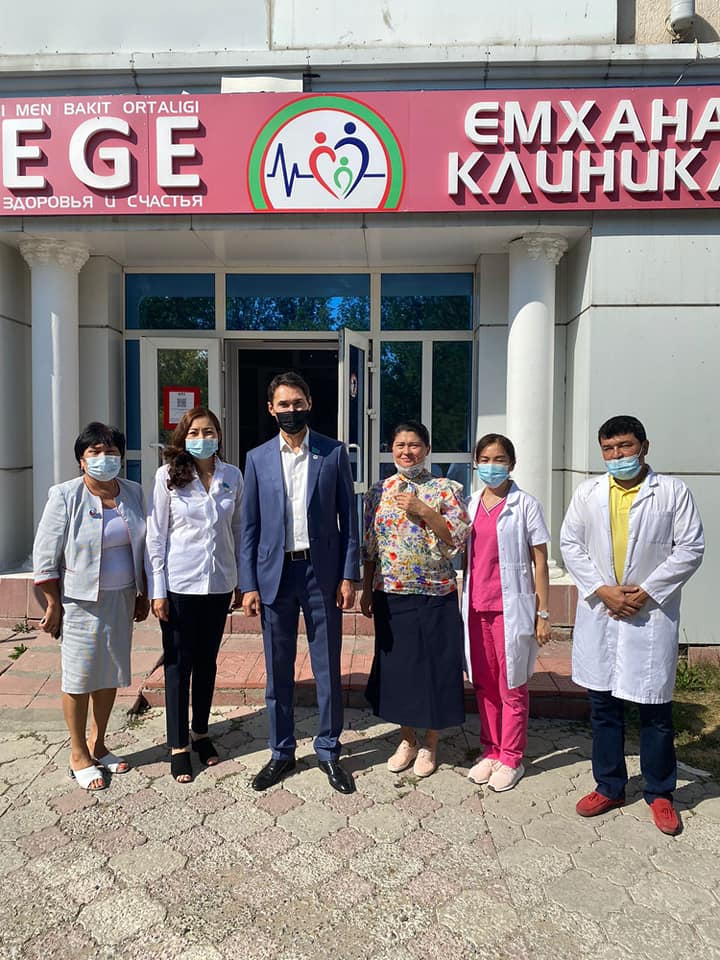 Посетил медицинские центры«Салауатты Астана» и реабилитационный центр «Өнеге» в г.Нур-Султан.