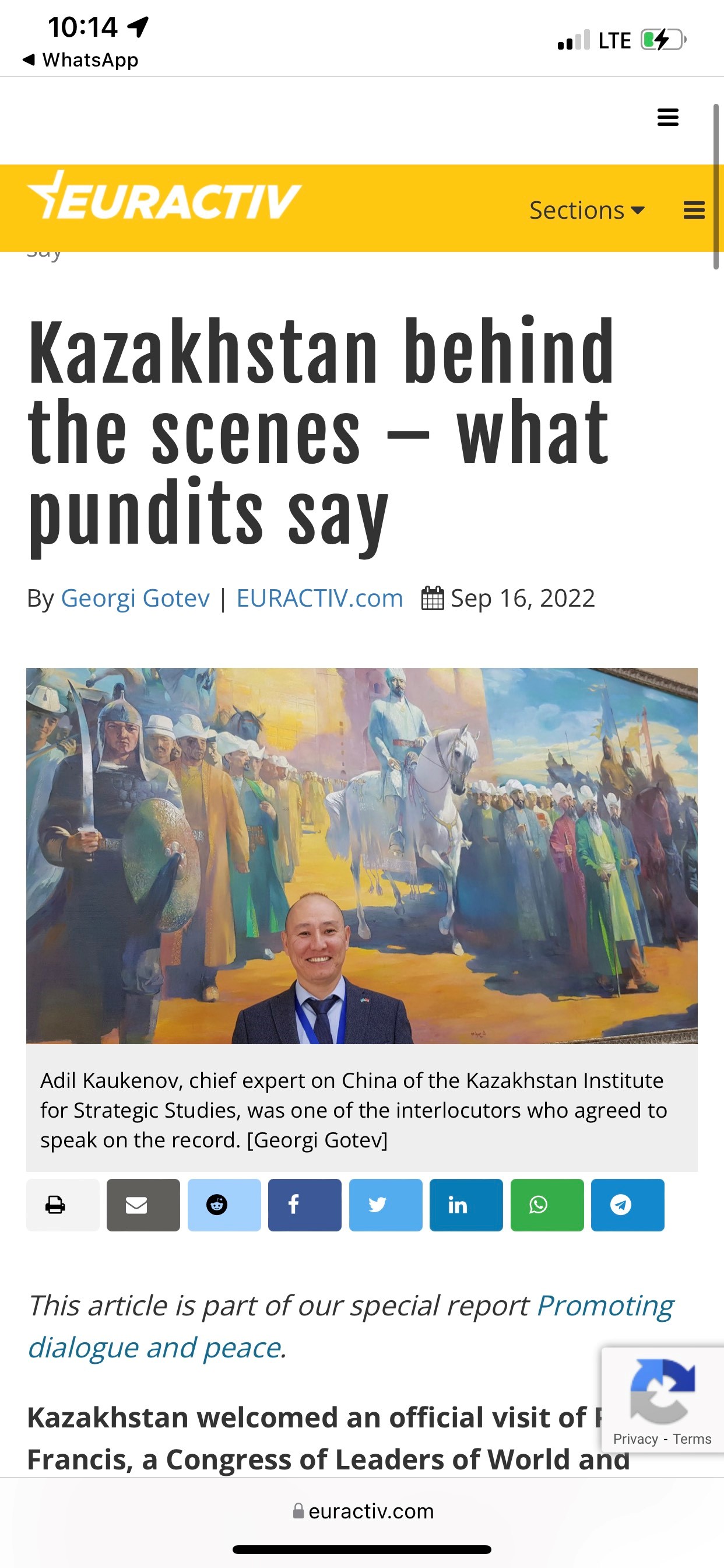 Kazakhstan behind the scenes – what pundits say – EURACTIV.com