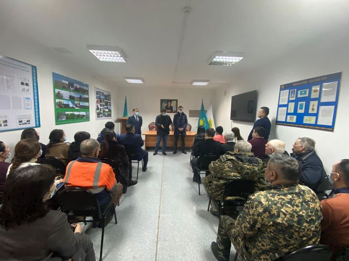 Встреча с трудовым коллективом РГП «Жасыл Аймак», зелёной зоны г. Нур-Султан.