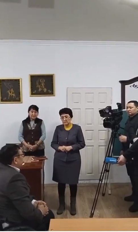 Өңірлерді аралап, халықпен кездесулер одан әрі Қарағанды техника -құрылыс колледжінде жалғасын тапты. 