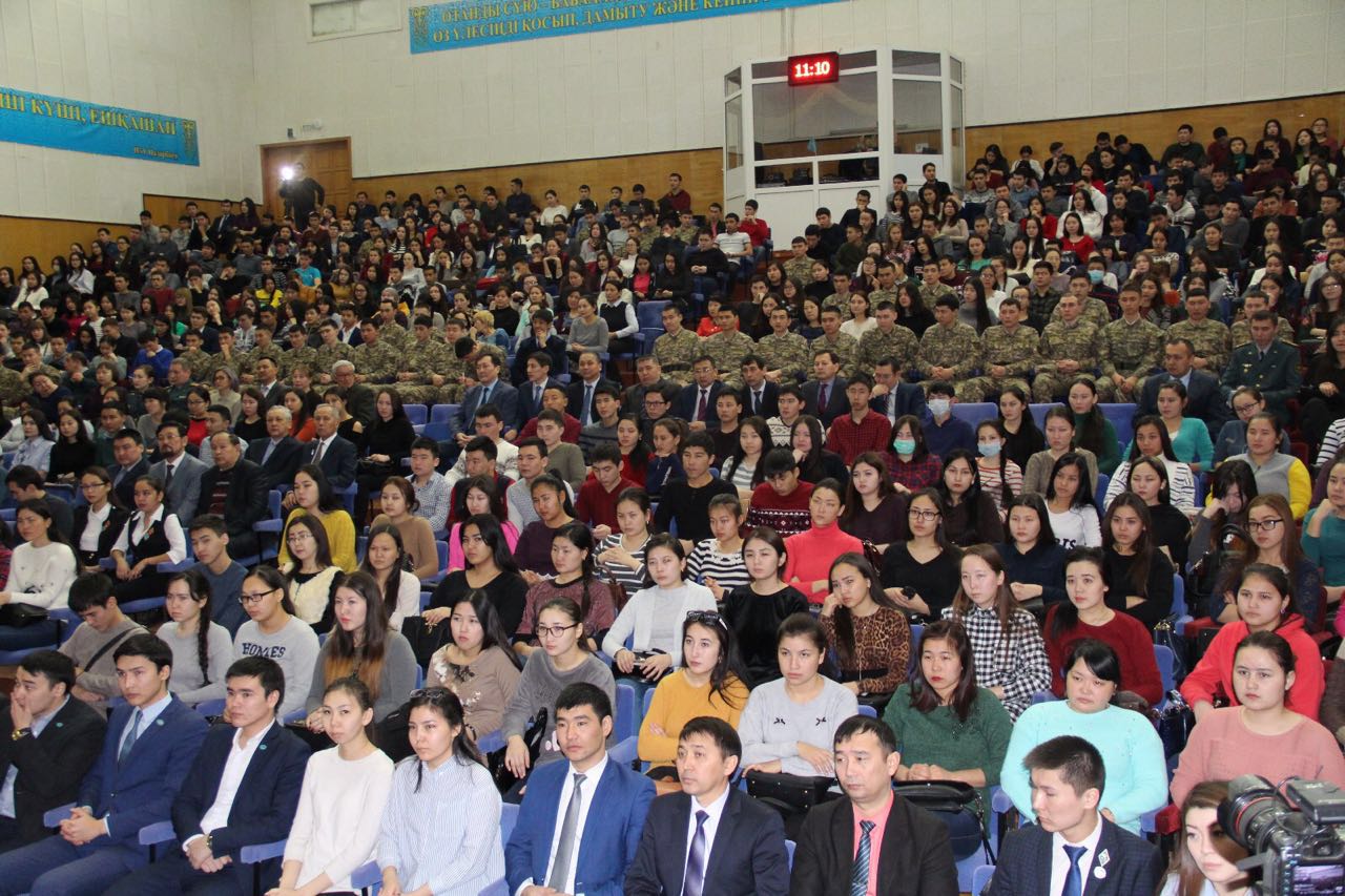 Встреча со студентами, магистрантами и профессорско-преподавательским составом Западно-Казахстанского аграрно - технического университета имени Жангир хана
