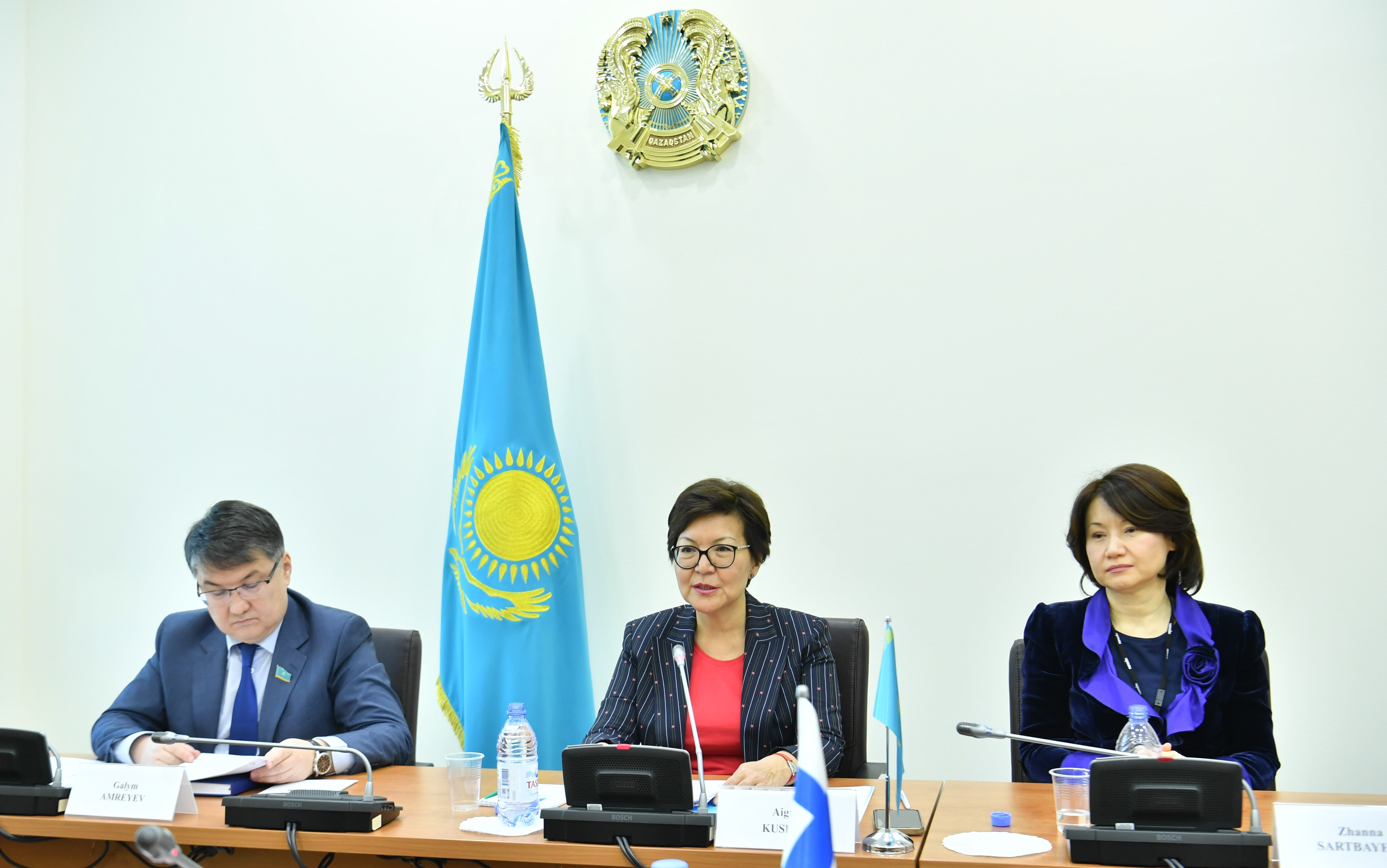 Встреча с делегацией межпарламентской группы по сотрудничеству Финляндии с Центральной Азией.