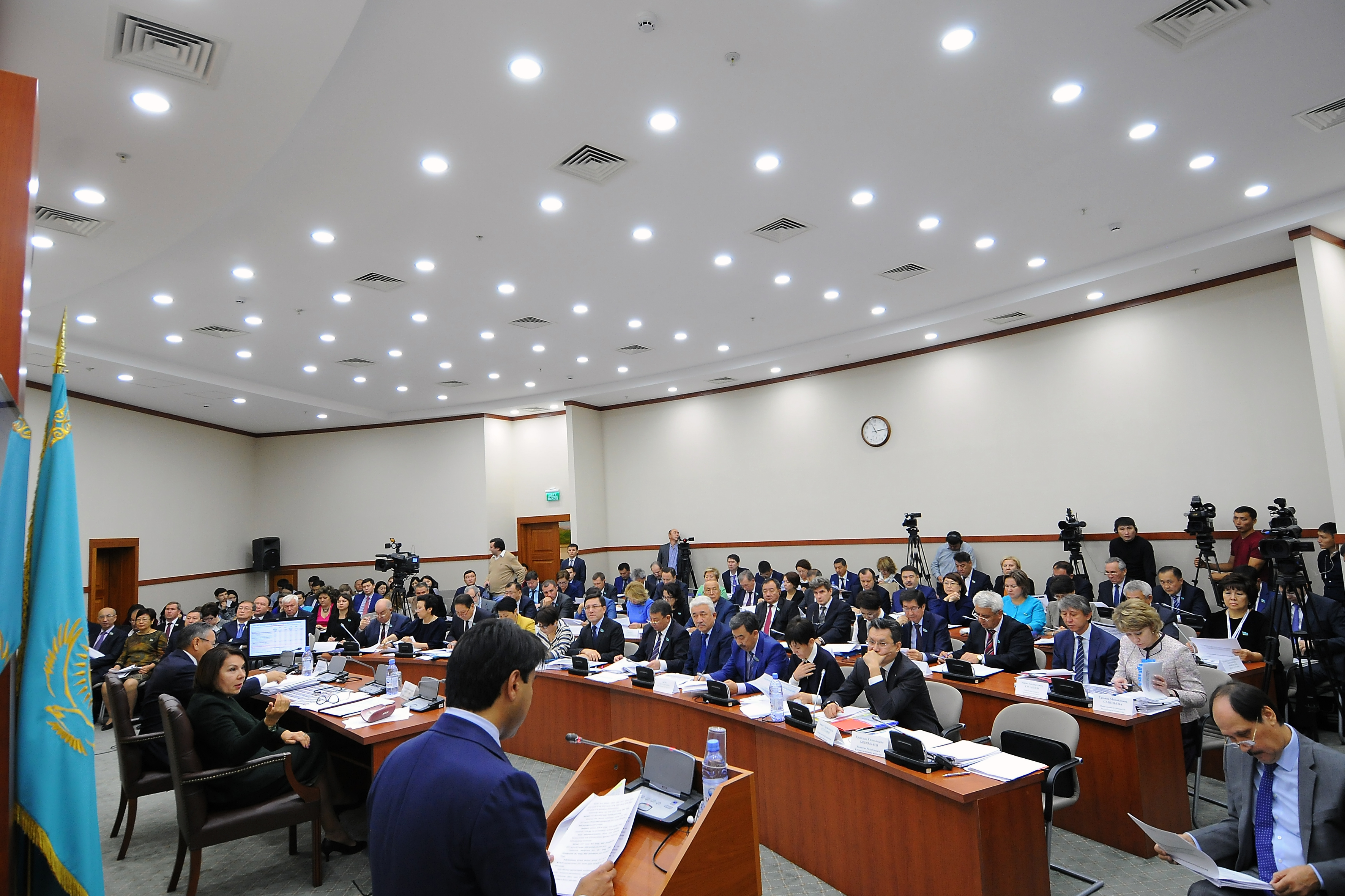 Расширенное заседание комитета, на котором были презентованы проекты Законов Республики Казахстан 