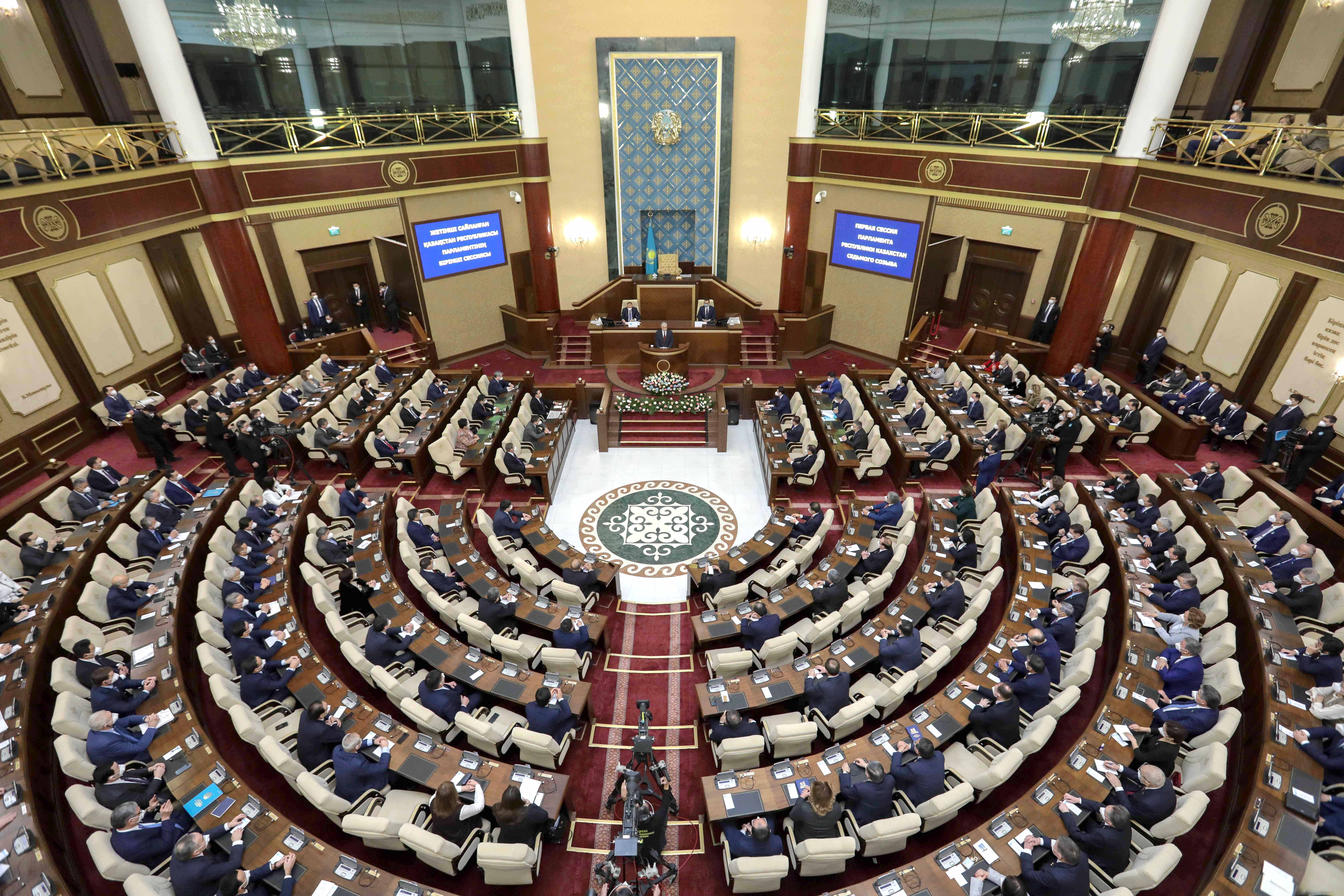 Выступление Главы государства Касым-Жомарта Токаева на открытии первой сессии Парламента Республики Казахстан VII созыва