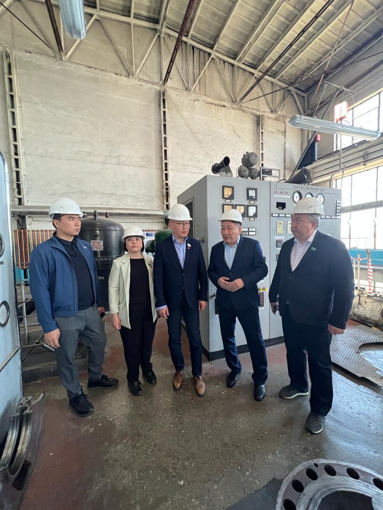 В г. Текели посетили Текелийский гипсовый завод «Ak Altyn Products», ТОО «GRINDSTONE» , Крестьянское хозяйство «Алма-Дария» и городской ТЭЦ-1