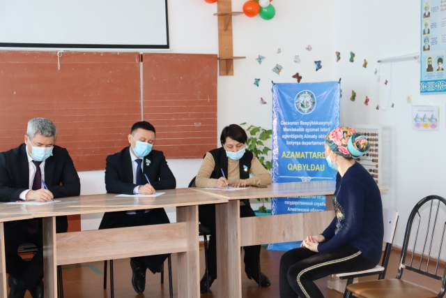 Встреча с населением сел Байшегир и Копбирлик Караталского района Алматинской области