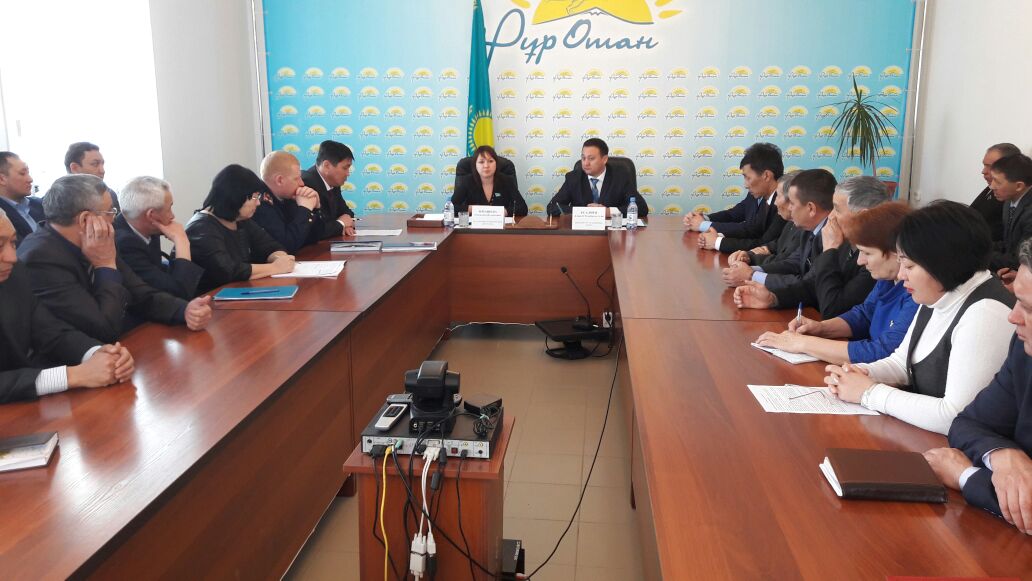 Встреча с активом и жителями Чингирлауского района. Западно-Казахстанской области