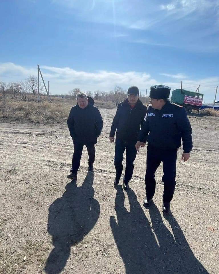 Депутат Аскарбек Уисимбаев ознакомился с паводковой ситуацией Атбасарского района