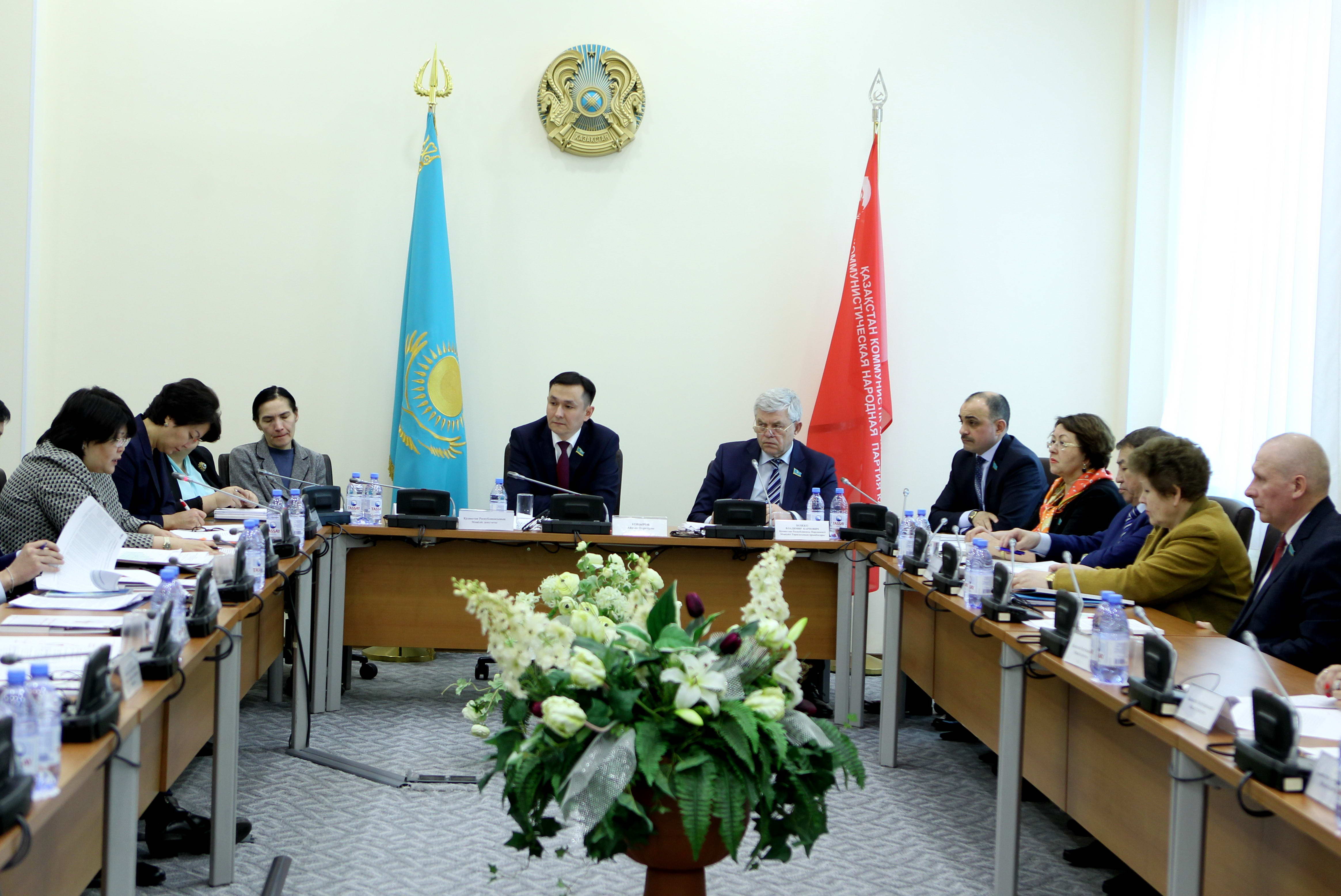 Расширенное заседание фракции "Народные коммунисты" по проблемам матерей одиночек и выплатам алиментов в Казахстане