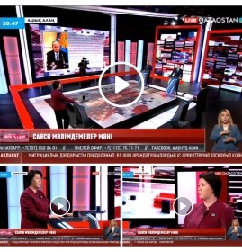 «Qazaqstan» телеарнасы "Ашық алаң" бағдарламасында "Саяси мәлімдемелер мәнін" талқылады.