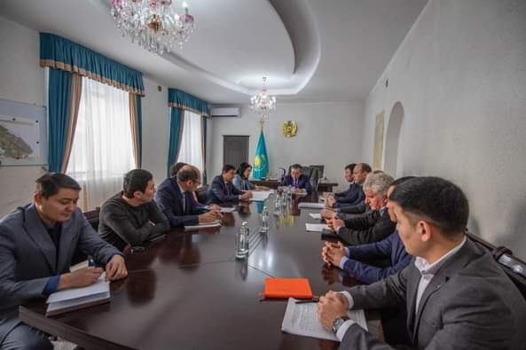 Выездное совещание касательно электроснабжения сельского округа Жибек-Жолы Аршалинского района
