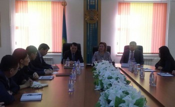 Встреча с сотрудниками департамента юстиции по Западно-Казахстанской области 