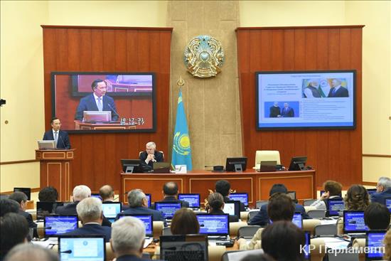 Участие в "правительственном часе" на тему: «О внешней политике Казахстана на Азиатском направлении» 