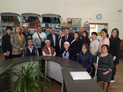12 мая 2022г. состоялась встреча в областной спецбиблиотеке для незрячих и слабовидящих граждан г. Павлодар