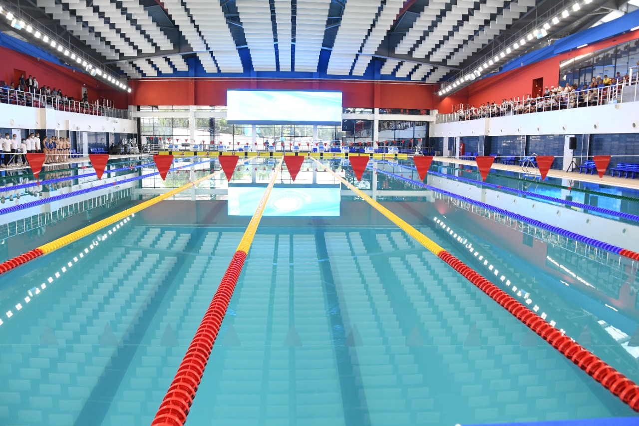 Открытие современного бассейна Олимпийского типа в городе Талдыкорган.