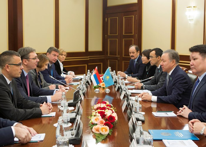 Спикер Мажилиса провел встречу с Премьер-Министром Сербии