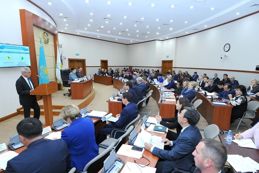 06.09.2018 Meeting of the faction of the “Nur Otan” party in the Mazhilis on the theme: “On the results of the faction in the III session and the main tasks set by the President of the Republic of Kazakhstan, Chairman of the “Nur Otan” party - N. A. Nazarbayev at the opening of the IV session of the Parliament of the Republic of Kazakhstan, VI convocation”