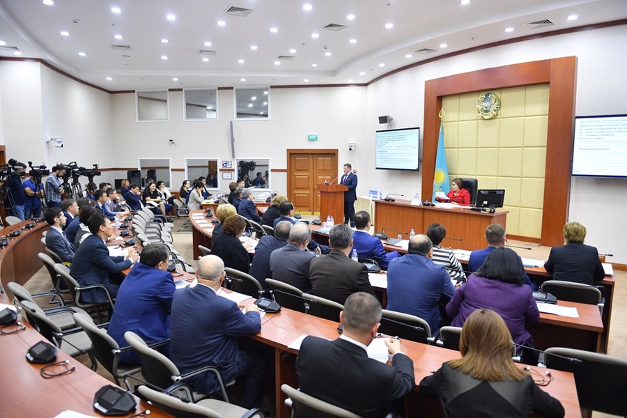 14.05.2019 Presentation in the Mazhilis: on the regulation and development of the financial market and microfinance activity
