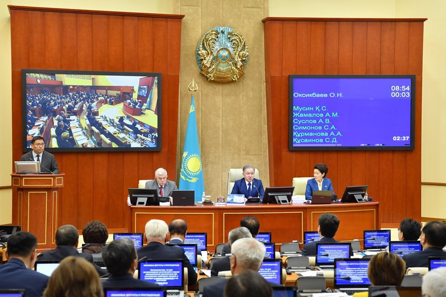 22.05.2019 Mazhilis approved in the first reading amendments on regulation and development of financial market and microfinance activity  