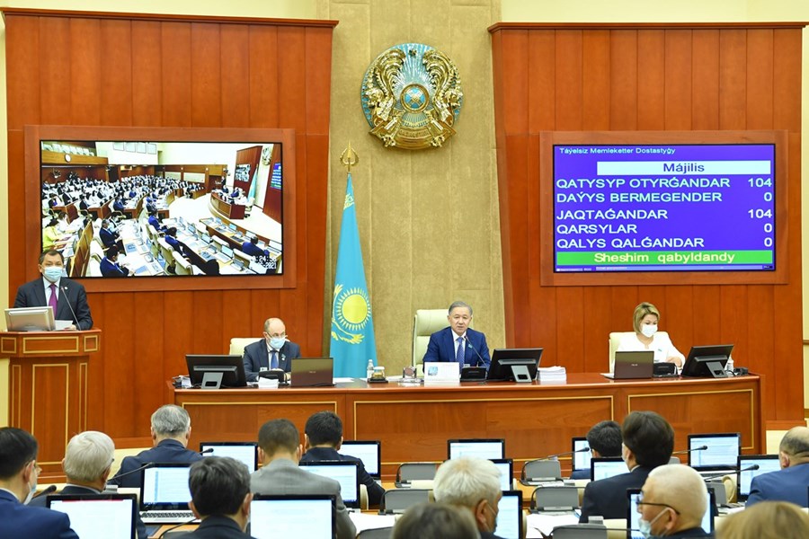 16.06.2021 Appointment of members of the Accounts Committee, election of the Chairman of the Committee on Legislation and Judicial and Legal Reform, approval of ratification amendments to the Treaty on the EAEU in connection with the accession of Armenia and Kyrgyzstan to it