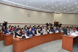 February 13, 2015 Presentation of the draft law of the Committee on Social Cultural Development of the Mazhilis of the Parliament of the Republic of Kazakhstan 